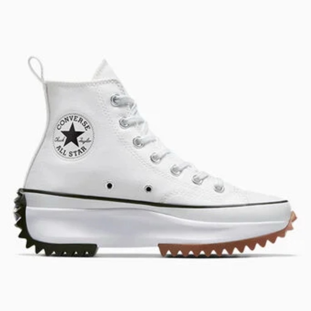 Converse White Platform High-Tops